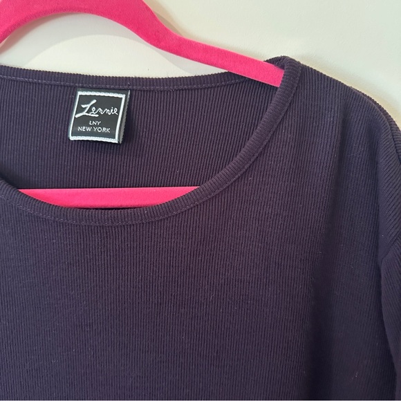 Lennie LNY New York lightweight sweater top burgundy XL with fringe detailing - Picture 2 of 10